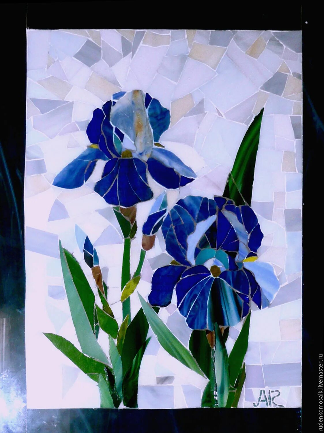 ирисы из мозаики. ирис флорентийская мозаика. ирис римская мозаика. ирисы из мозаики. мозаика ирисы андрияки.