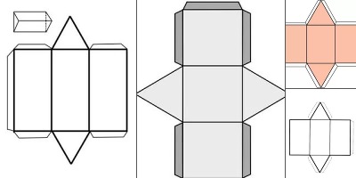 треугольная призма развертка