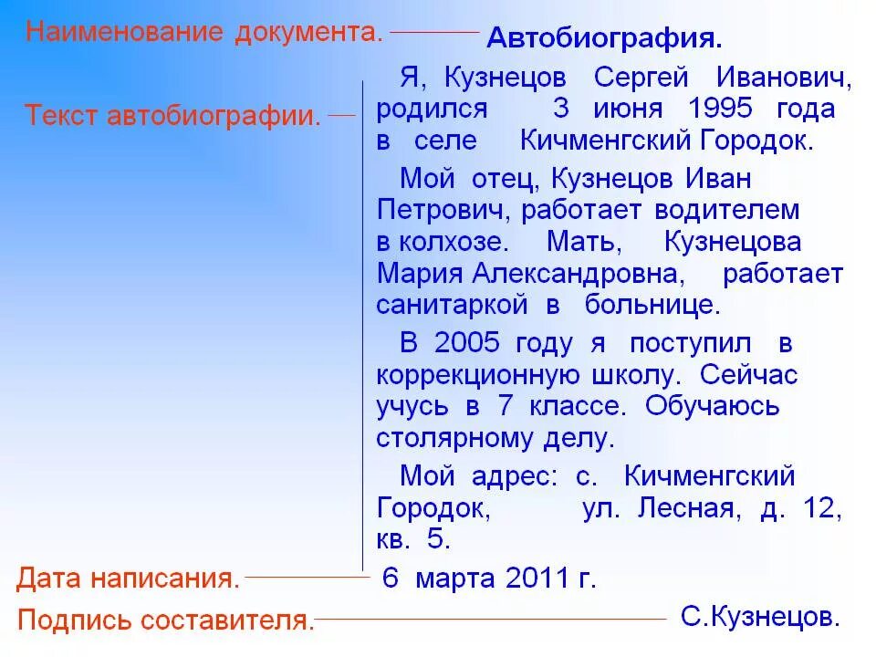 Автобиография 2 класс. Автобиография. Автобиография пример. Автобиография название документа. Биография как писать образец.