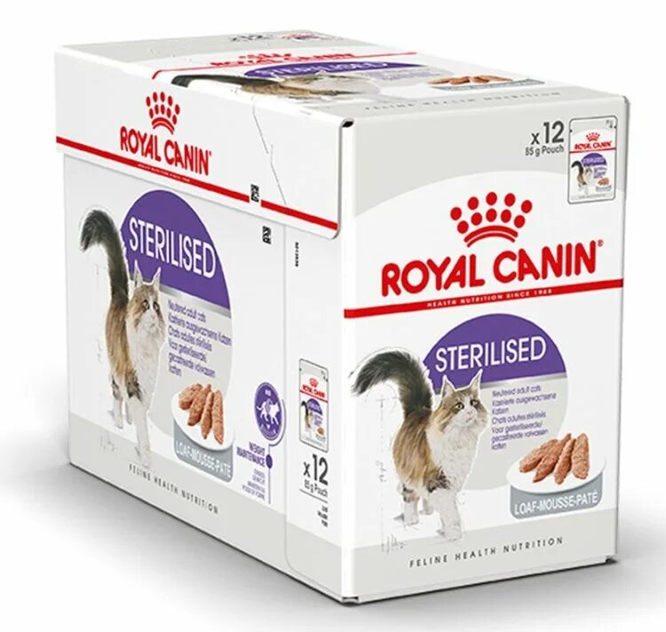Корм желе для стерилизованных кошек. Royal Canin Sterilised пауч. Royal Canin Стерилайзд (пауч). Пауч Роял Канин для кошек стерилизованные кусочки в желе. Royal Canin Sterilised Jelly 12*85g.