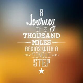 Start begin a journey