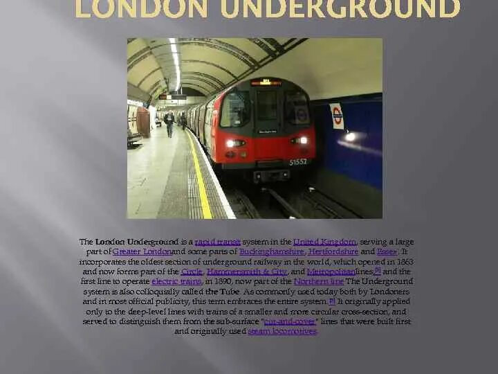 The underground is the most convenient form