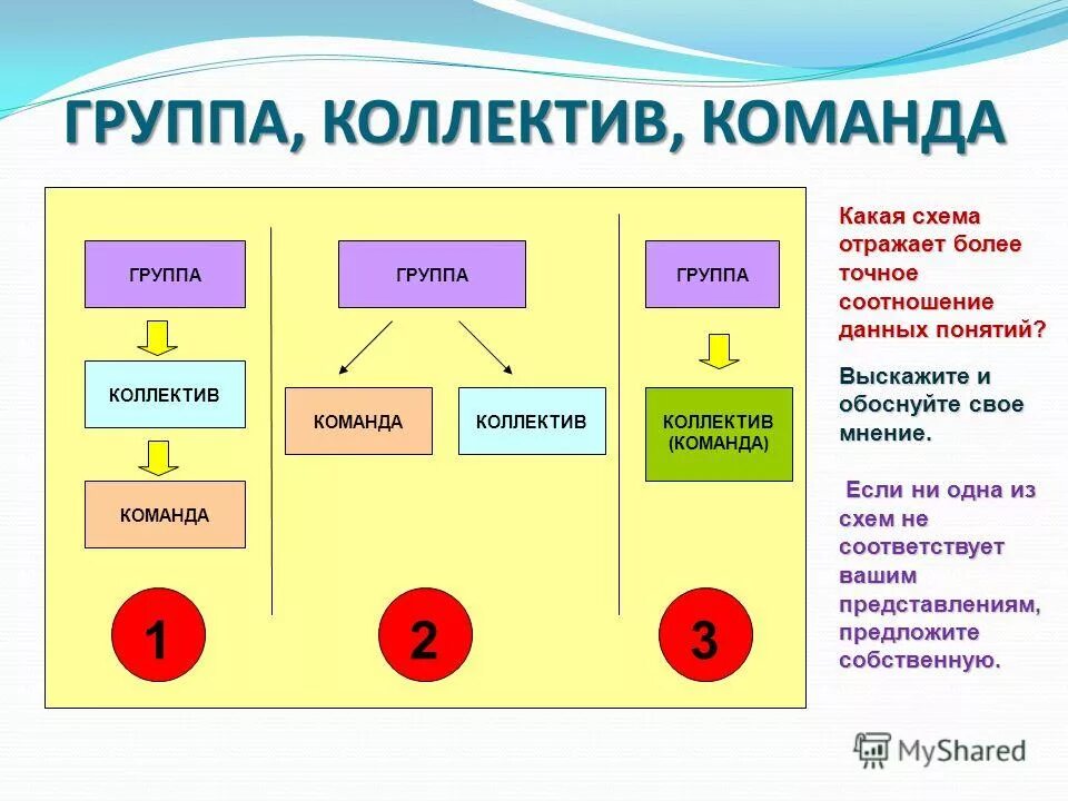 Команда и группа общее