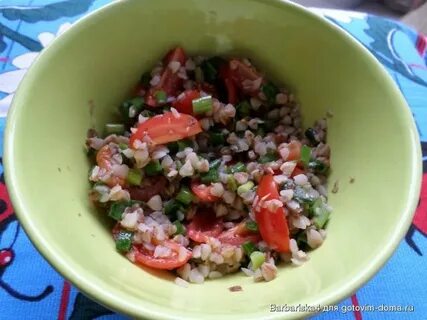 Гречка с помидорами