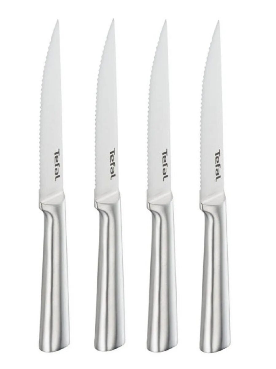 Tefal expertise ножи. Набор из 4 ножей для стейка k121s414 expertise tefal. набор кухонных ножей tefal expertise (5 ножей) k121s575. набор кухонных ножей tefal expertise (3 ножа) k121s375.
