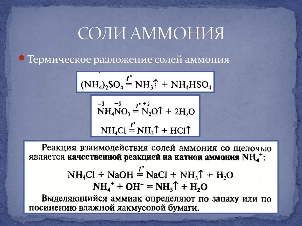 Нитрат аммония вода реакция. Разложение солей аммония таблица. Соли аммония. Разложение солей аммония. Реакции разложения солей аммония.