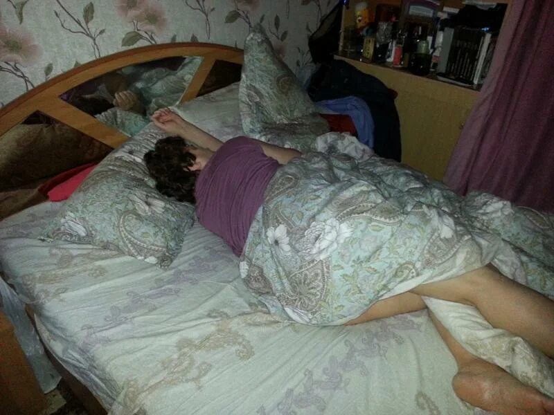 Зрелую спящую домашнее русское