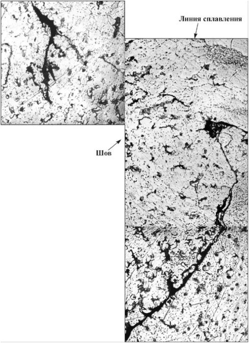 Горячие трещины. Микроструктура сварного шва и зоны термического влияния. Микроструктура горячих трещин сварочных. Горячие трещины в сварном соединении. Микроструктура стали в области образования горячих трещин.