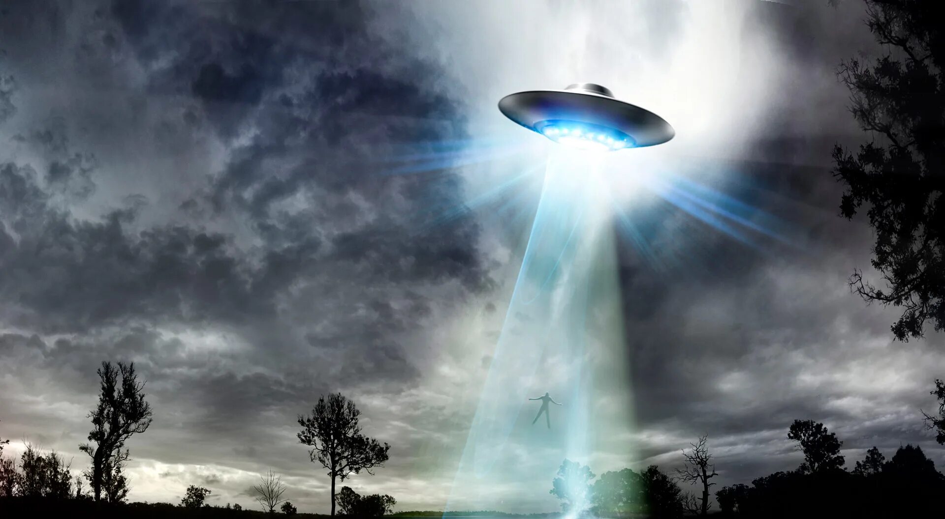 День похищения пришельцами. НЛО. Летающая тарелка. Луч НЛО. НЛО похищает людей.
