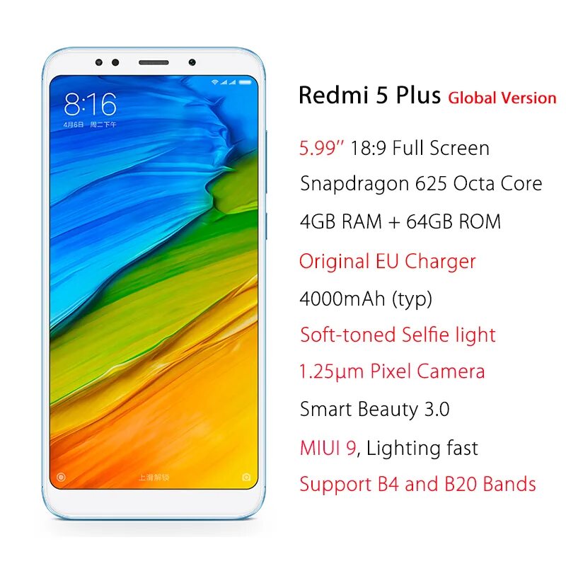 Xiaomi redmi 5 plus характеристики