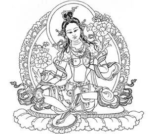Двадцать одной тары буддизм. Юток Нинтик изображение. Снимите печати видьядхара