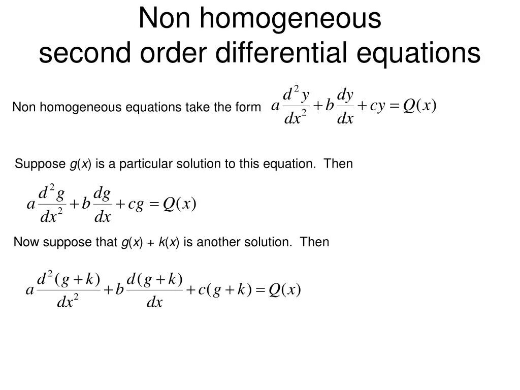 Non order. Non homogeneous equation. Non Linear second order Differential equation. Differential equations. Homogeneous Linear equations.