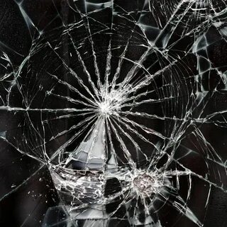 Glass broke