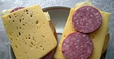 Бутерброд с колбасой и сыром сколько грамм