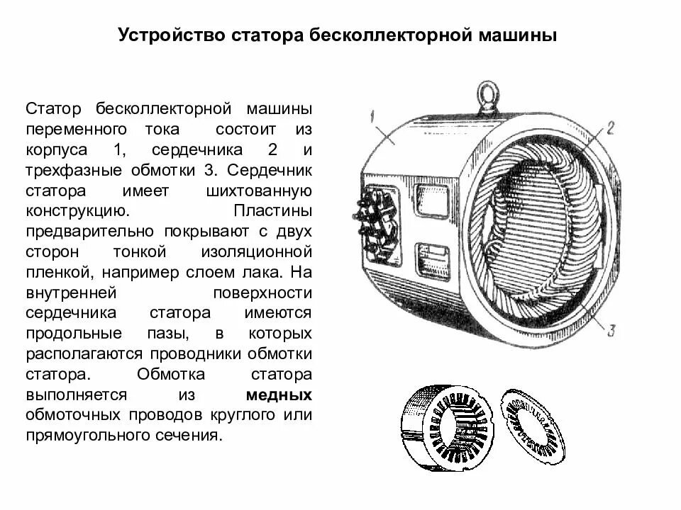 Статора машин переменного тока