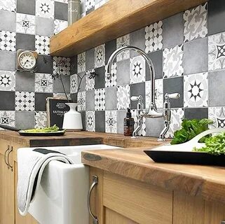 Интерьеры кухонь плитка