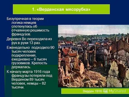 Верденская мясорубка это кратко