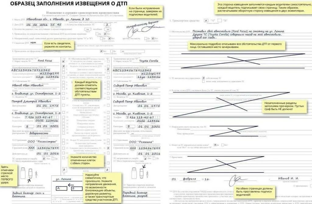Извещение о дтп 2023. Как правильно заполнять извещение о дорожно транспортном. заполнение европротокола при дтп обратная сторона. образец заполнения извещения о дтп по осаго. правильное заполнение извещения о дтп.
