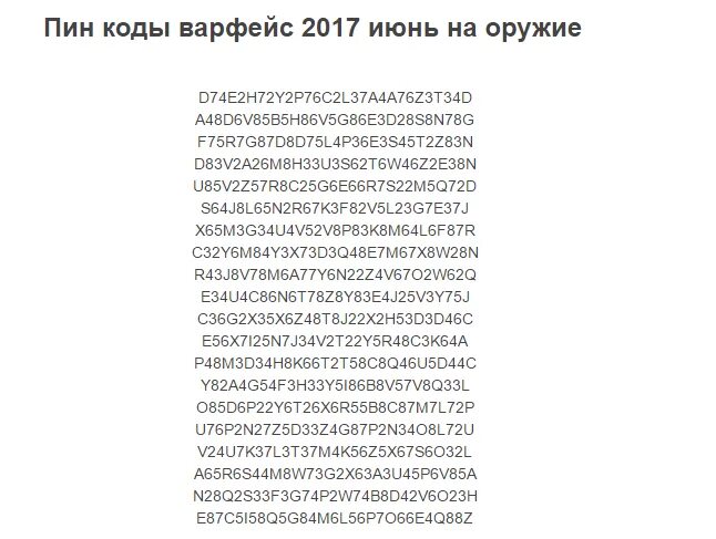 Самые популярные пин коды. Активация пин кода на варфейс. Самые популярные пин коды. Пинкоды примеры. Розыгрыш кредитов.