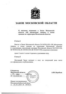 Московская область изменения