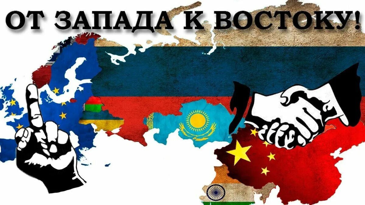 Запад против Востока. Россия между Западом и Востоком. Запад России. Разворот России на Восток.