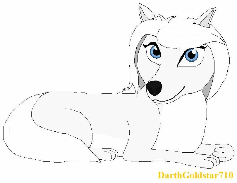 Нарисовать волка мультика