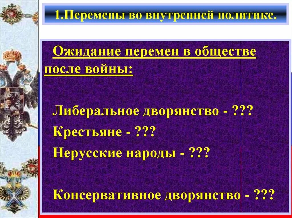 Либеральное дворянство. Консервативное дворянство это. Перемены во внутренней политике дворянство. Консервативные дворяне.