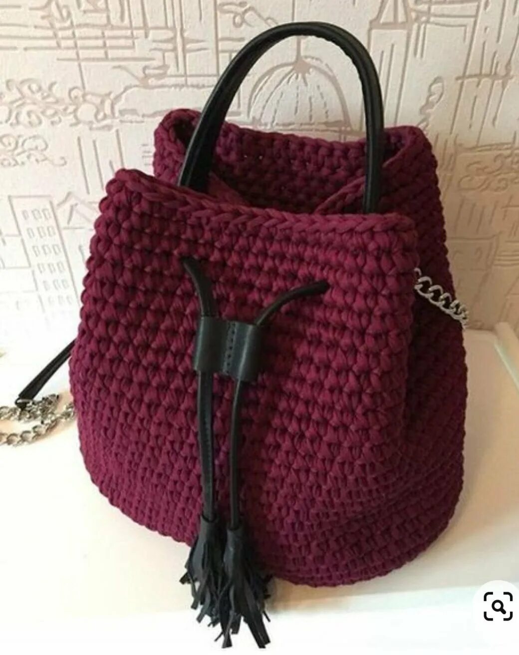 сумка торба трикотажная пряжа крючком. торба из полиэфирного шнура. торба из шнура. вязаная сумка торба. сумка торба крючком.