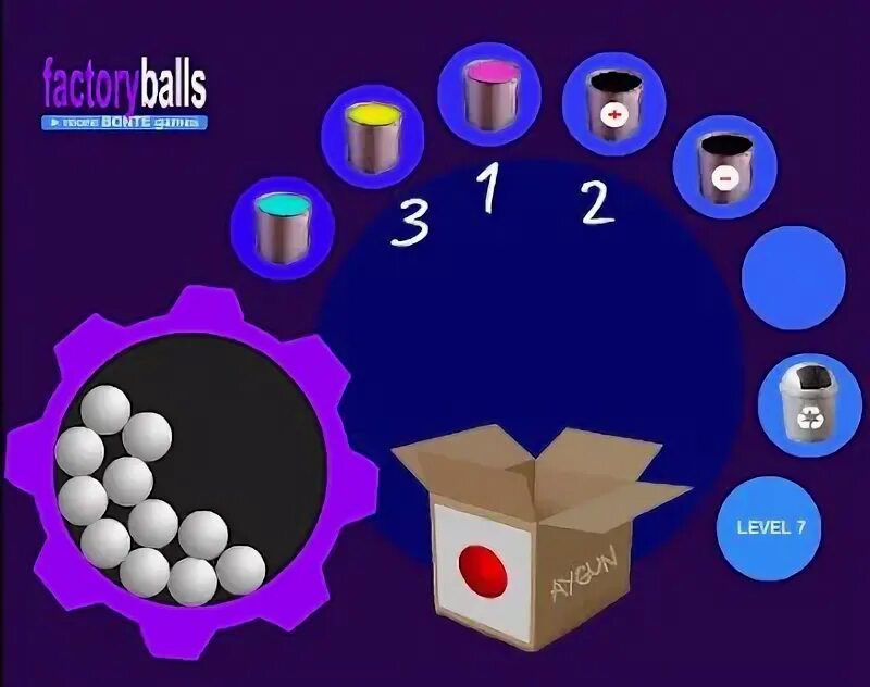 Factory balls. Factory balls