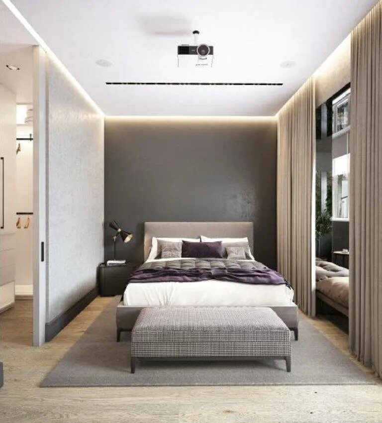 Спальня 17 кв м. Дизайнерский проект квартиры 47 кв.м. Интерьер квартиры 41 квадратный метр. Проект спальни 17 кв. 47 квадратных метров