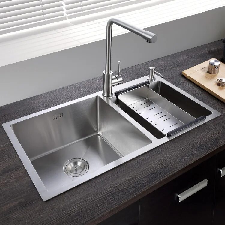 Сталь 600 х440 врезная 0,8/180мм mln-6044. Мойка кухонная smeg lg116s-2. Двойная раковина из нержавеющей стали. Мойка двойная 700 х 500 нержав. Stainless steel 304 раковина.