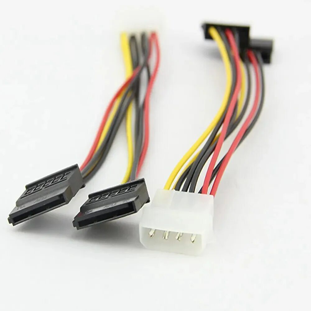 Кабель питания для диска. 4-Pin ide (Molex). Кабель Molex 4 Pin SATA. Кабель питания переходник SATA 2 X Molex ide 4pin. Кабель SATA питание (Molex штек - SATA гнездо).