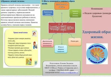 Буклет на тему гигиена