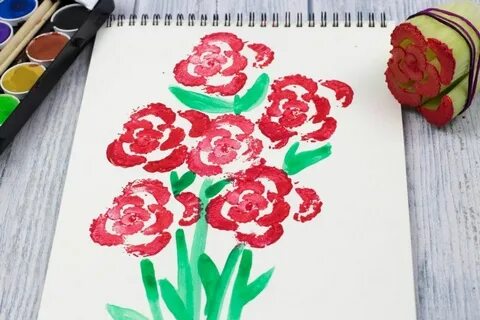 Нетрадиционная техника рисования печать