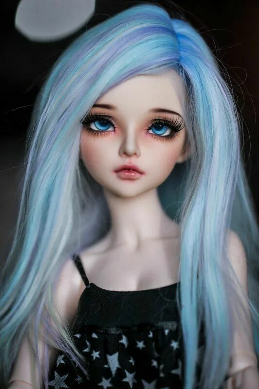 Синяя кукла. Кукла с голубыми волосами. Кукла с голубыми волосами. Pullip каяно. Кукла с голубыми волосами.
