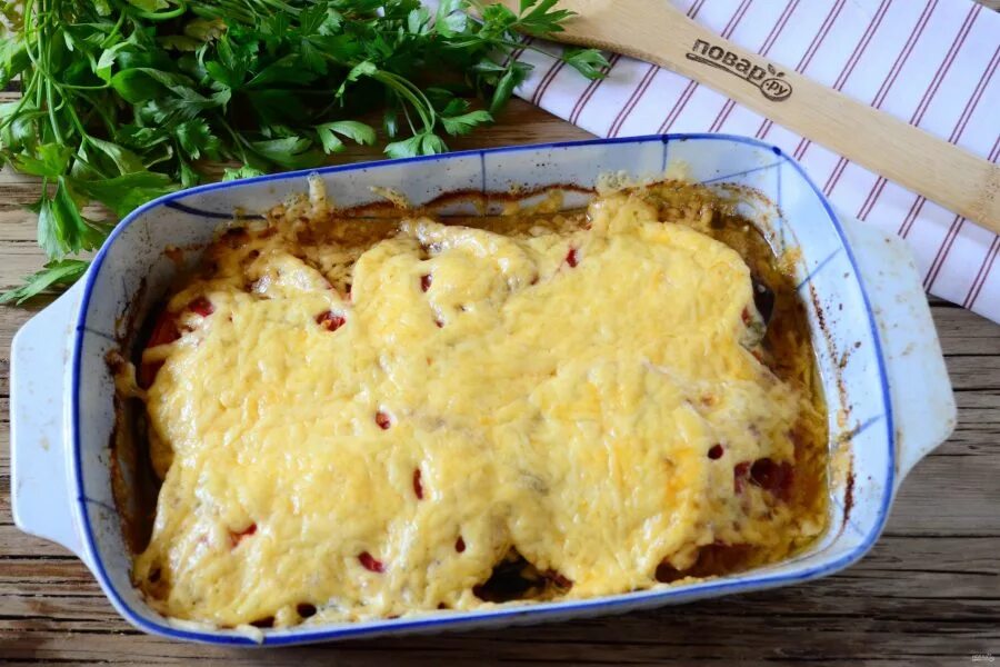 Куриные грудки баклажаны