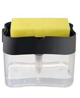 Soap pump and sponge caddy
