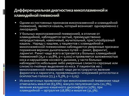 Тест на микоплазменную пневмонию