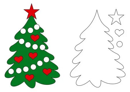 Елка для аппликации