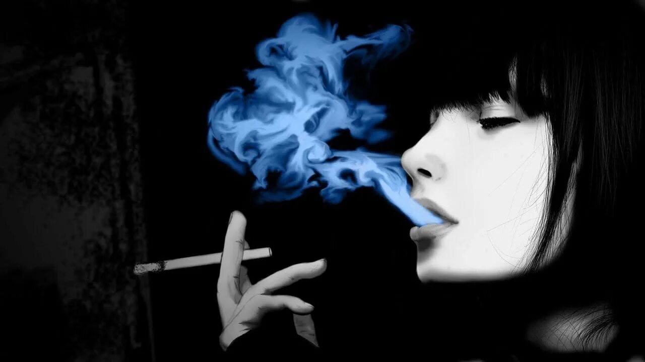 With smoke that goes up
