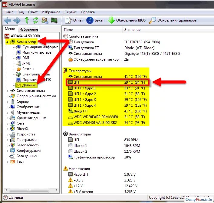 Aida64 датчики. Aida64 температура процессора Виджет. Aida64 датчики системная плата. Как снизить цп