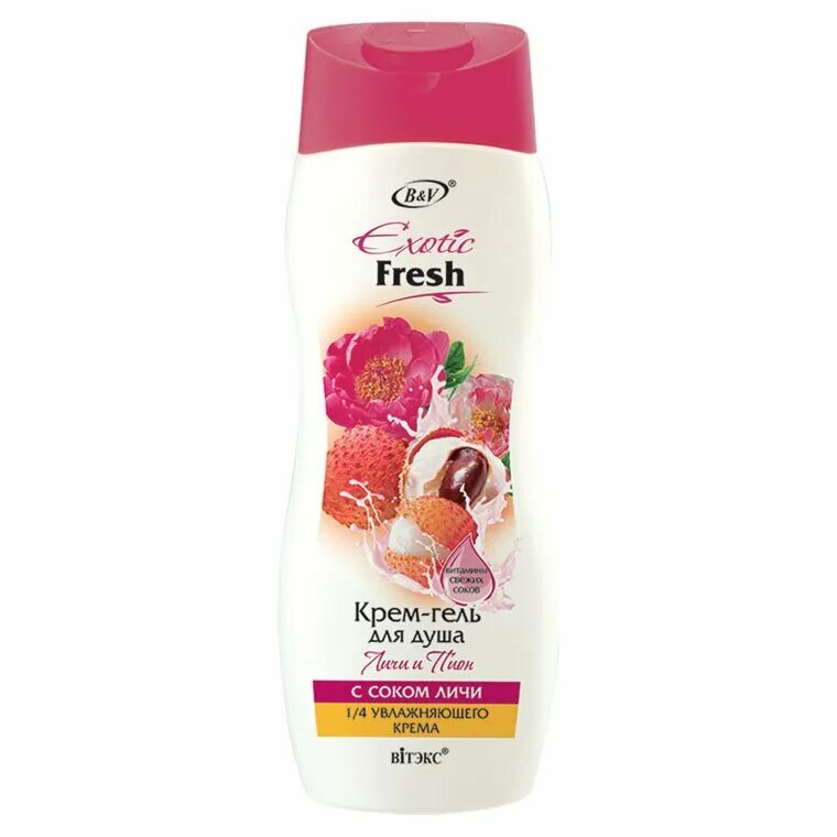 Экзотик гели для душа витекс. Belita-vitex крем-гель для душа 500мл "exotic fresh" гуава. Крем для рук с личи отзывы. Розовый личи крем. Крем личи.