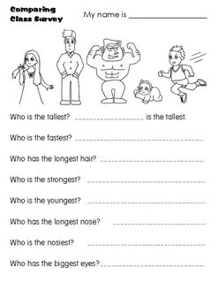 Comparisons worksheets