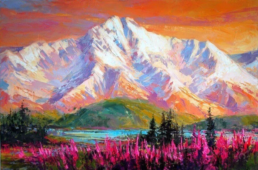 Как рисовать маслом на холсте