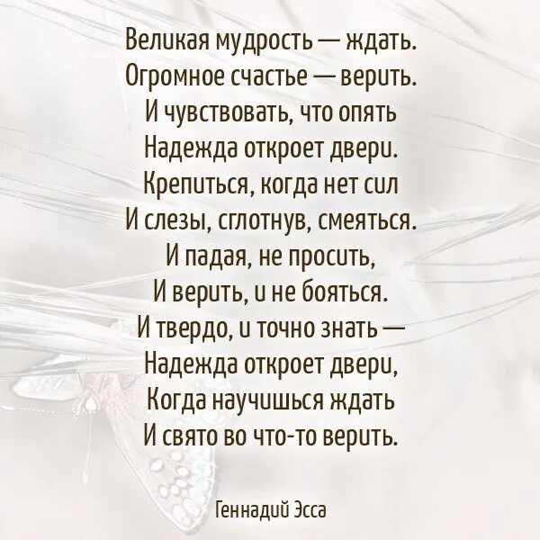 Песня я верю счастье. Великая мудрость ждать огромное счастье верить и чувствовать. Великая мудрость ждать. Верю в счастье. Стих Великая мудрость ждать.