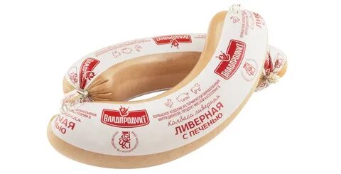 Колбаса с вареной печенью