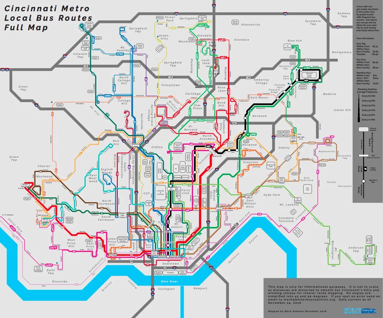 Метро в Цинциннати. Цинциннати схема метро. Цинциннати на карте. Bus Map.