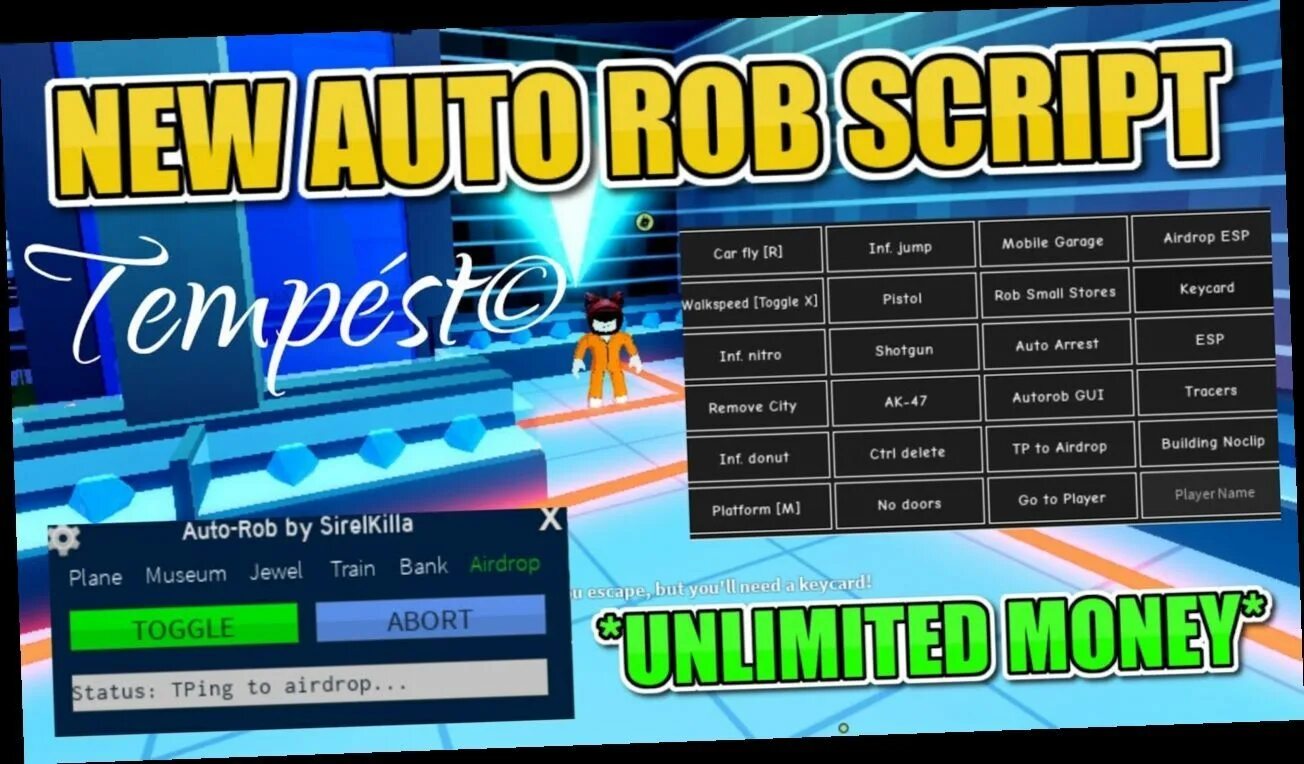 Jailbreak Roblox script. Скрипт для джейлбрейка РОБЛОКС. Jailbreak Hack.