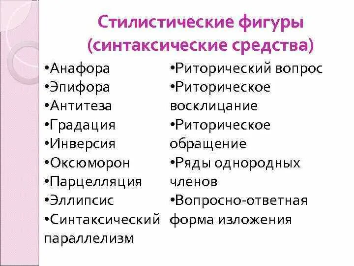 Синтаксическое средство фигуру. Синтаксические средства. Синтаксические и стилистические фигуры. Фигуры речи и синтаксические средства. Тропы и синтаксические средства.