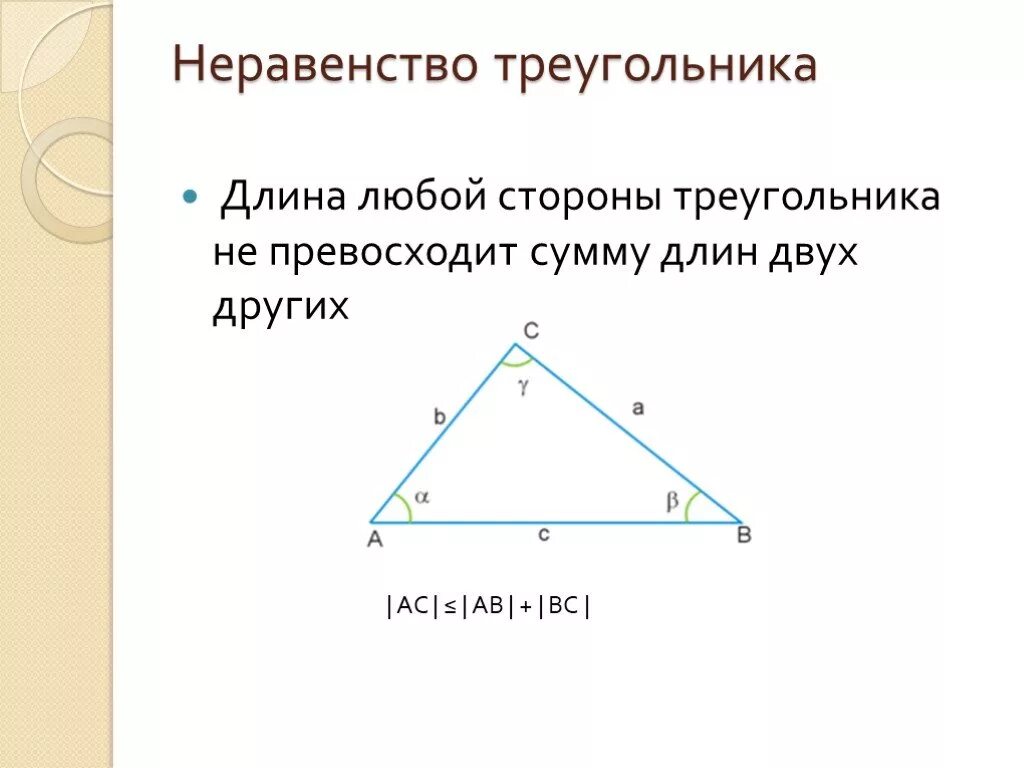 Неравенство треугольника. 2. Неравенство треугольника.. Неравенство треугольника задачи. Неравенство треугольника презентация.